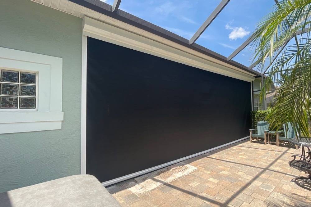 Hurricane protection patio hurricane screen