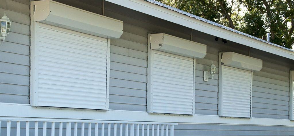 Roll-down hurricane shutters