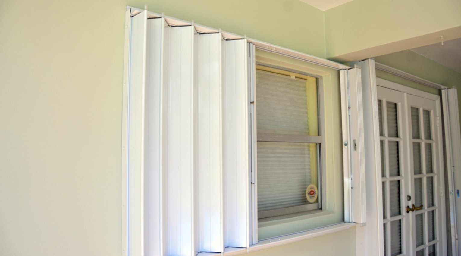 Hurricane accordion shutters Brevard home