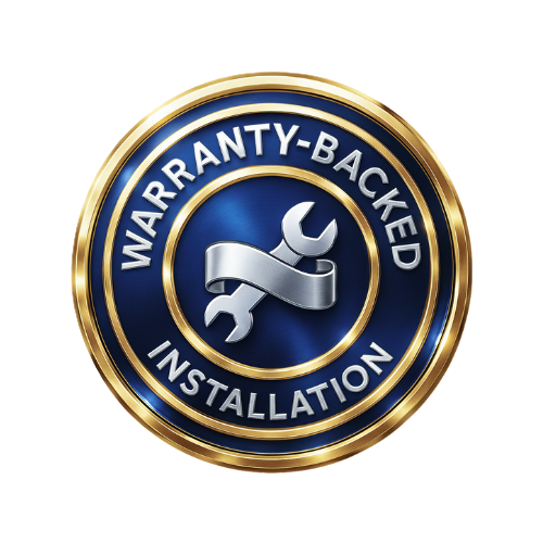 Warranty backed installation