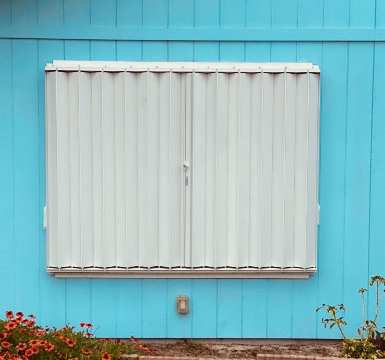 Aluminum accordion hurricane shutters Palm Bay